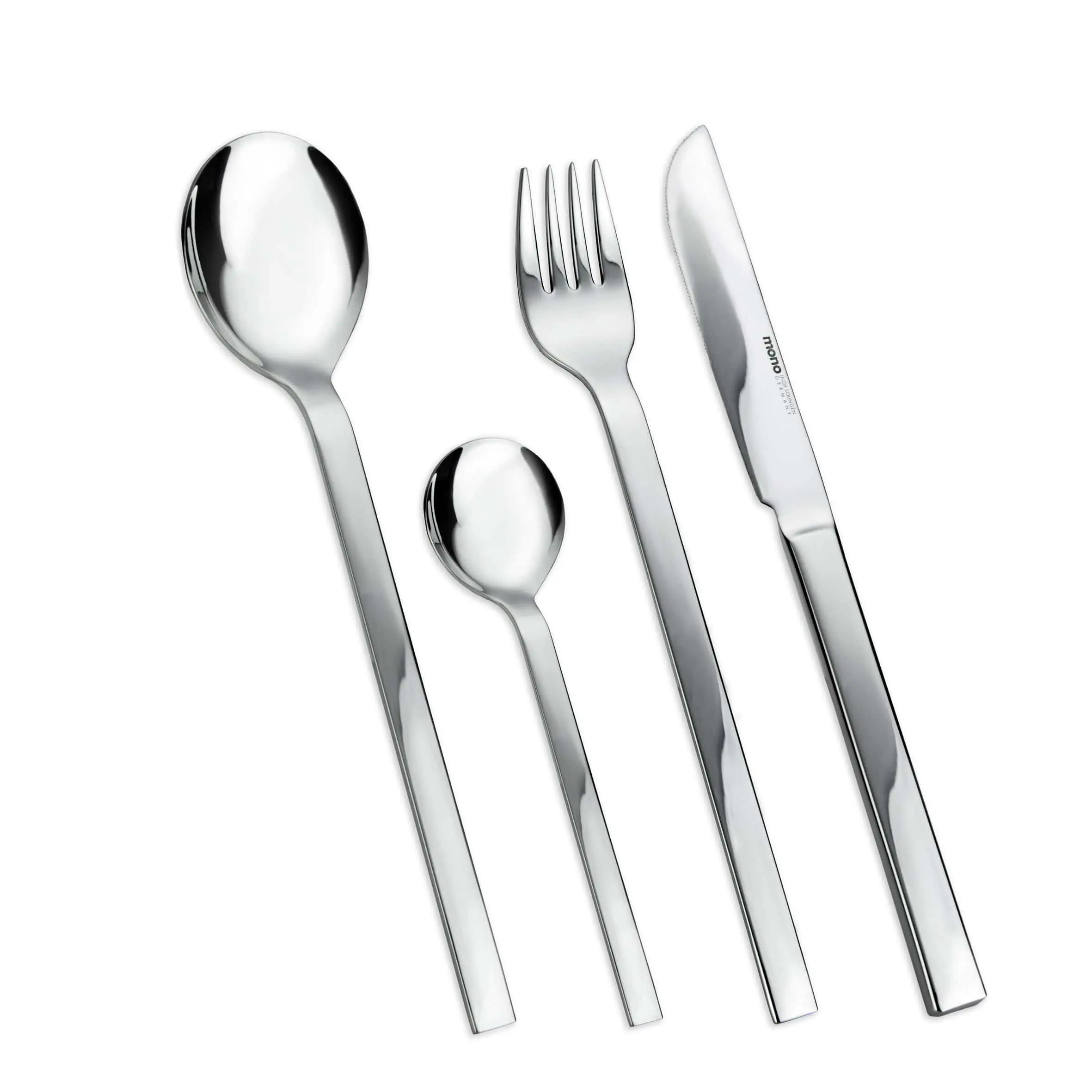 Mono A - Polished Stainless Steel 5pc. Set with Knife 43 - Image 4